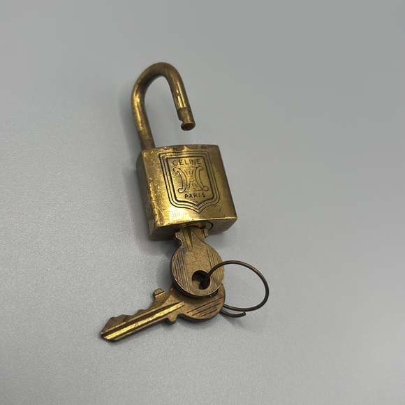 VINTAGE CELINE LOCK AND 2 KEYS - Picture 1 of 5